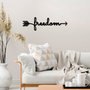 Wallity Freedom Escultura de Pared de Metal Negra